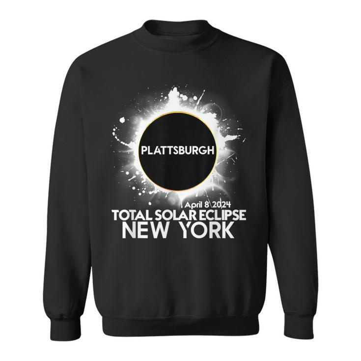 Total Solar Eclipse Plattsburgh New York 2024 Totality Sweatshirt