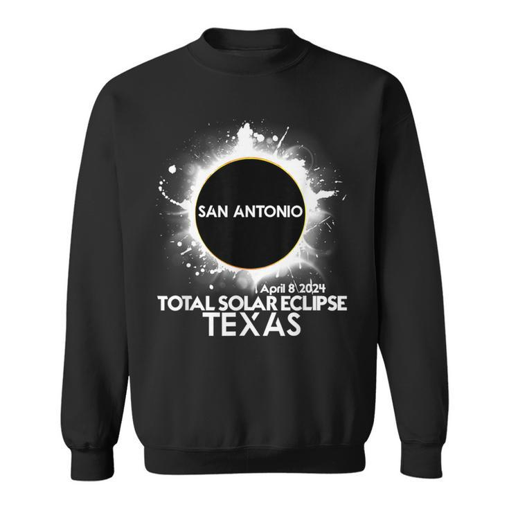 Total Solar Eclipse San Antonio Texas 2024 Totality Sweatshirt