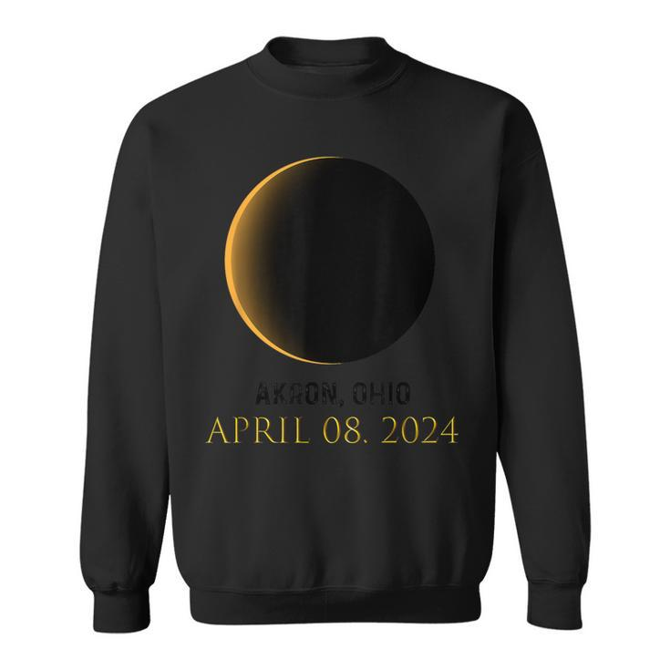 Total Solar Eclipse Spring April 8 2024 Akron Ohio Sweatshirt