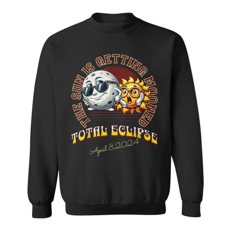 Total Solareclipse Chase 2024 Sun Is Getting Mooned Sweatshirt