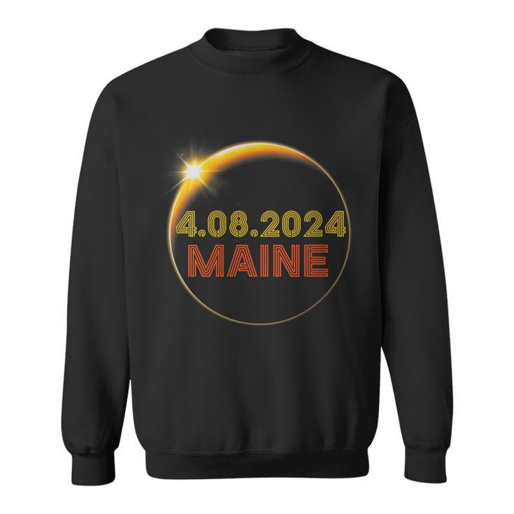 Totality 04 08 24 Total Solar Eclipse 2024 Maine Party Sweatshirt