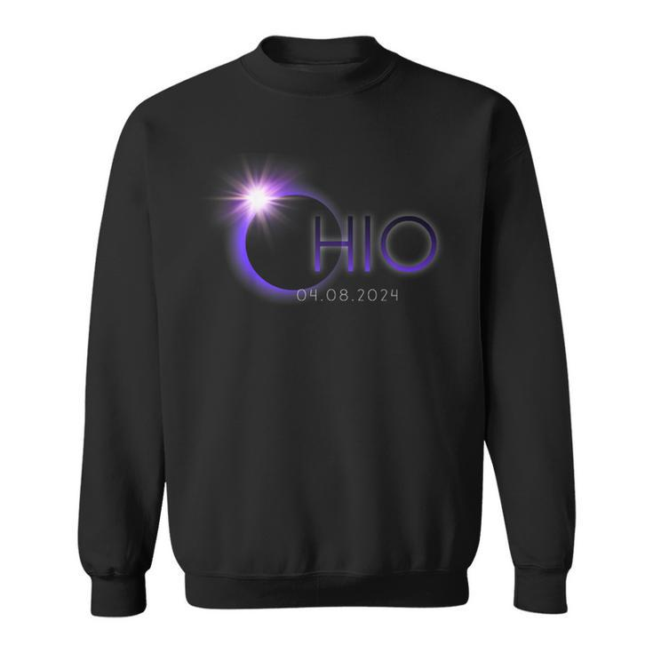 Totality Solar Eclipse 040824 Phases Ohio State Sweatshirt