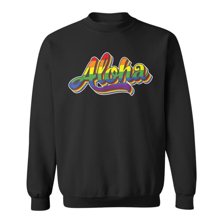 Traditional Gay Lgbtq Hawaii Aloha Beach Gay Pride Sweatshirt