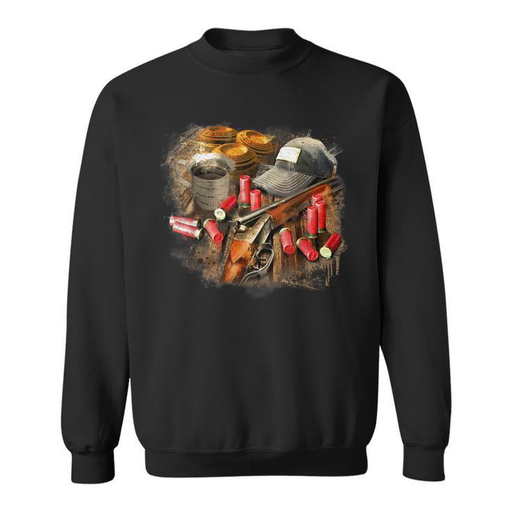 Trap Shooting Clays Skeet Shotgun Hat Ammo Sweatshirt