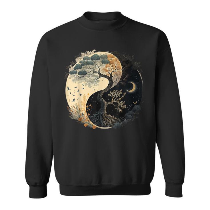 Tree Of Life Yin Yang Sweatshirt