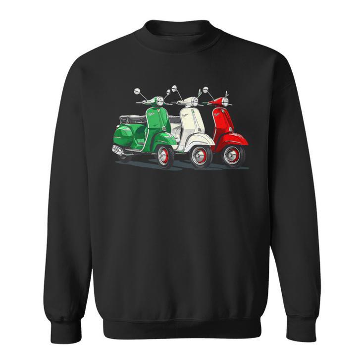 Tricolore Mit Italienischer Flagge Italienischer Roller Sweatshirt