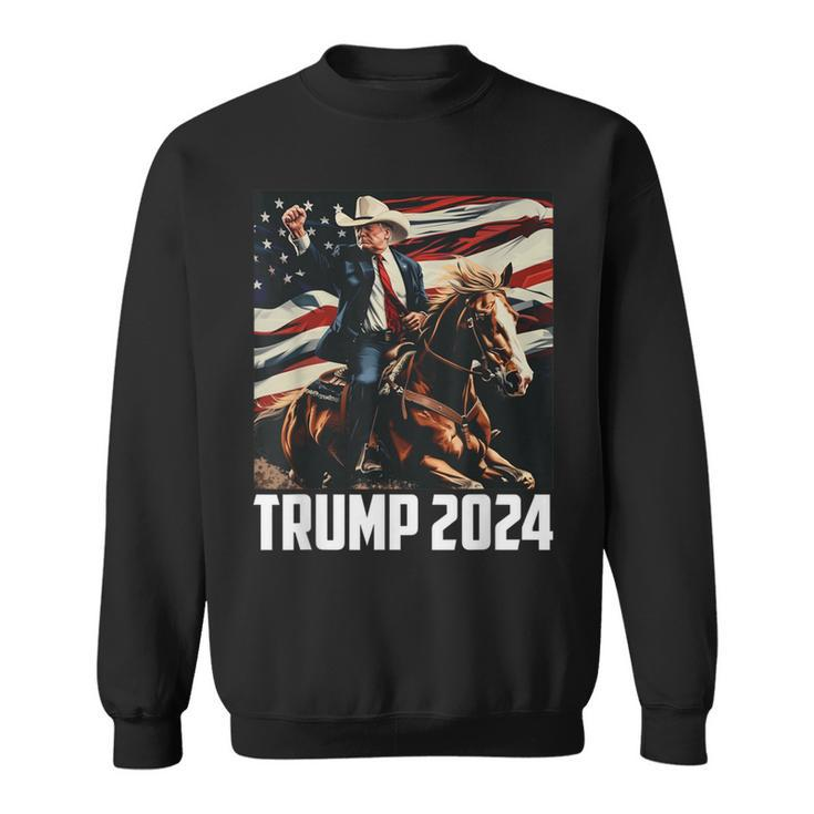 Trump 2024 4Th Of July Patriotic America Independence Day Sweatshirt