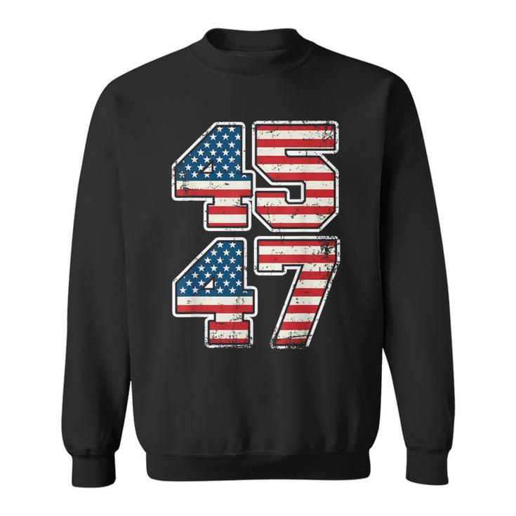 Trump 45 47 2024 President Vintage Sweatshirt