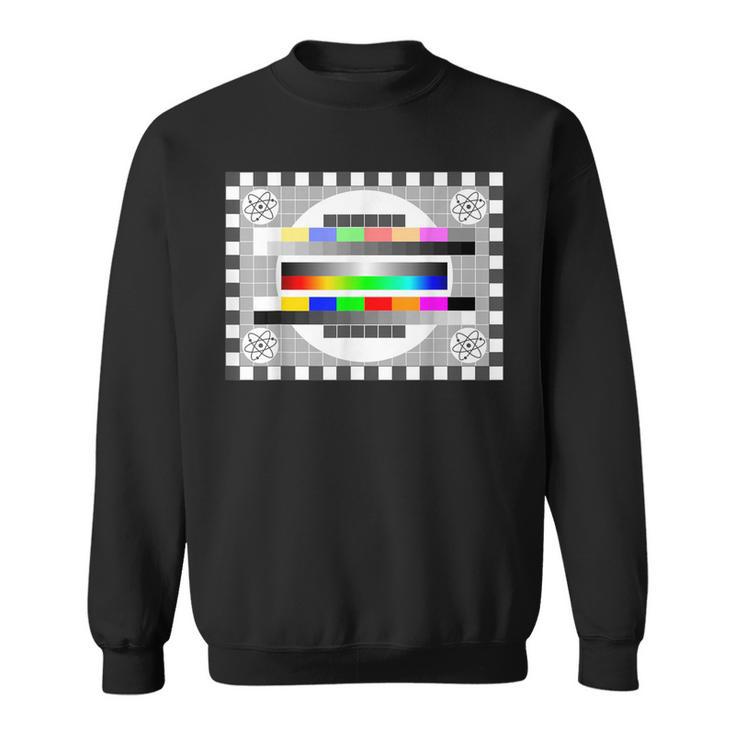 Tv Test Pattern Nerd Geek Sweatshirt