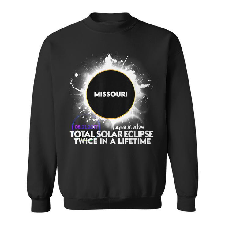 Twice In A Lifetime Missouri Total Solar Eclipse 2024 Sweatshirt