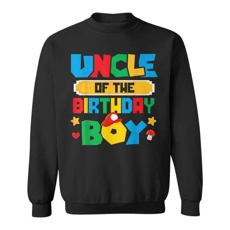Uncle Of The Birthday Boy Game Gaming Family Matching Sweatshirt
