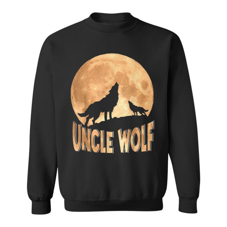 Uncle Wolf Happy Father's Day Matching Wolf Lover Sweatshirt