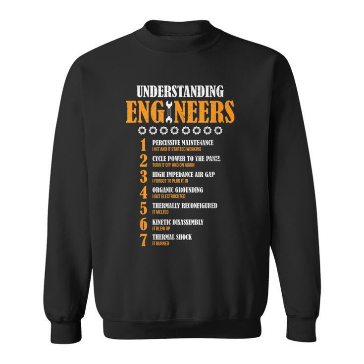 Understanding Engineers Lists Distressed Engineer Sweatshirt