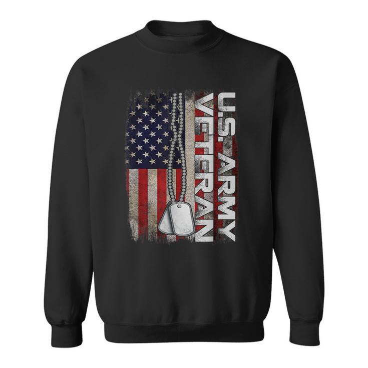 Us Army Veteran America Flag Vintage Army Veteran Sweatshirt