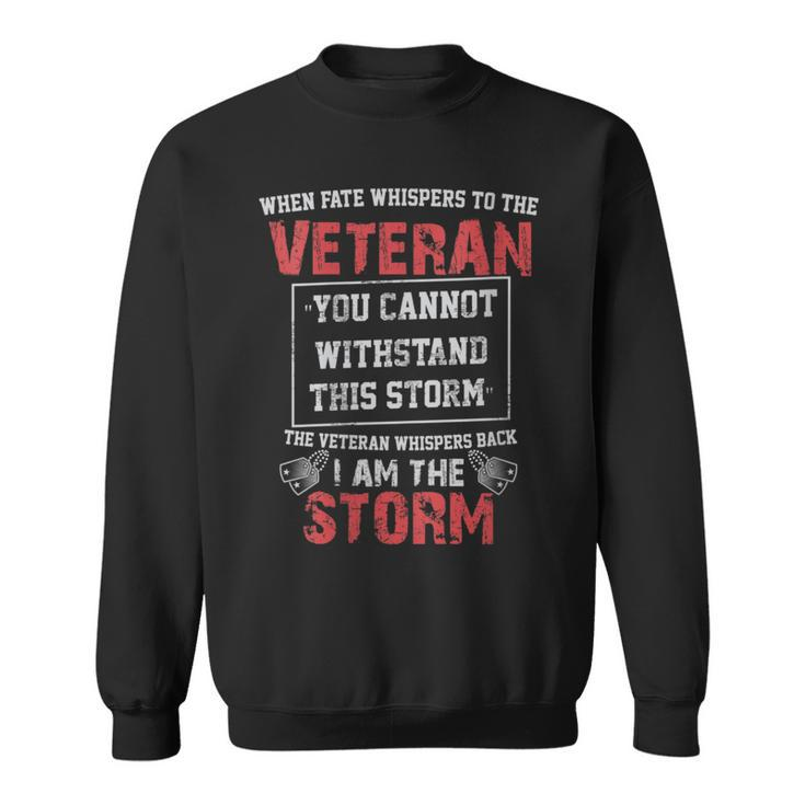 Us Veteran I Am The Storm Sweatshirt