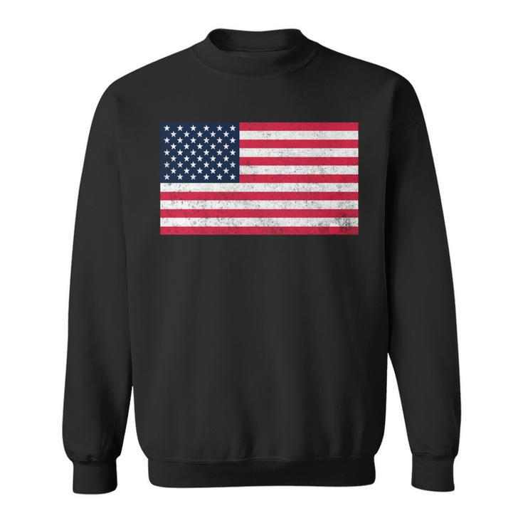 Usa Flag 4Th Of July American Red White Blue Star Vintage Sweatshirt