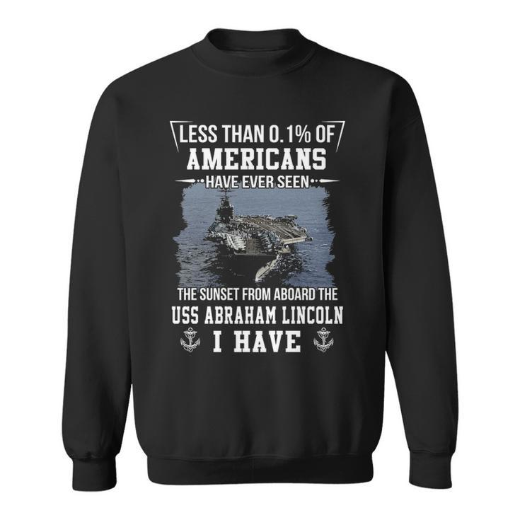 Uss Abraham Lincoln 72 Sunset Sweatshirt