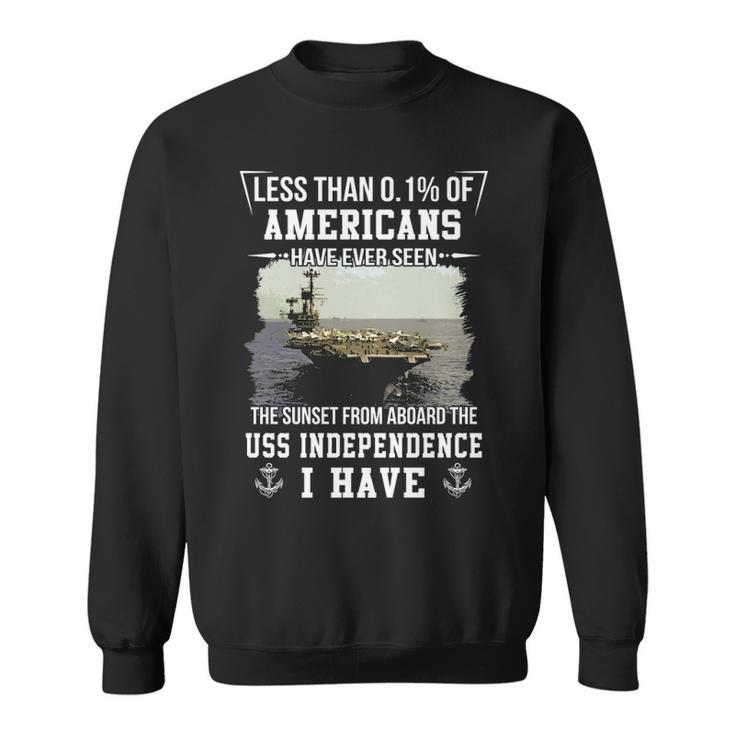 Uss Independence Cv 62 Cva 62 Sunset Sweatshirt