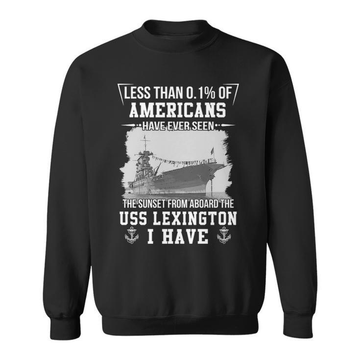Uss Lexington Cv 2 Sunset Sweatshirt