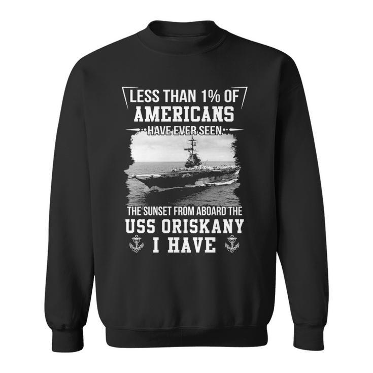 Uss Oriskany Cv 34 Cva 34 Sunset Sweatshirt