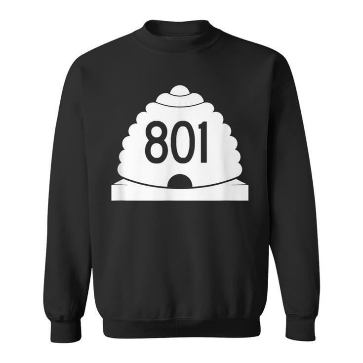 Utah 801 Beehive State Area Code Sweatshirt