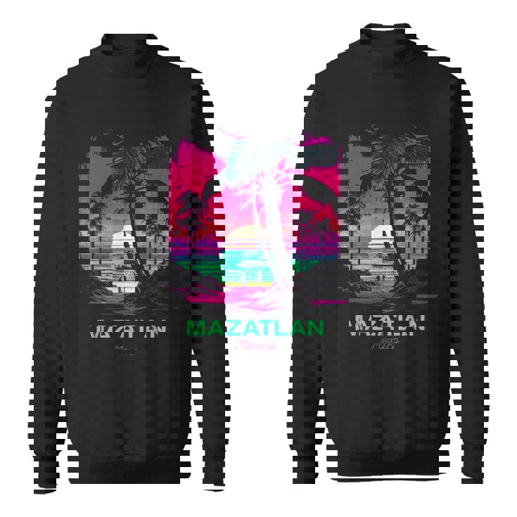Vacation Souvenir Palm Tree Mazatlan Sweatshirt
