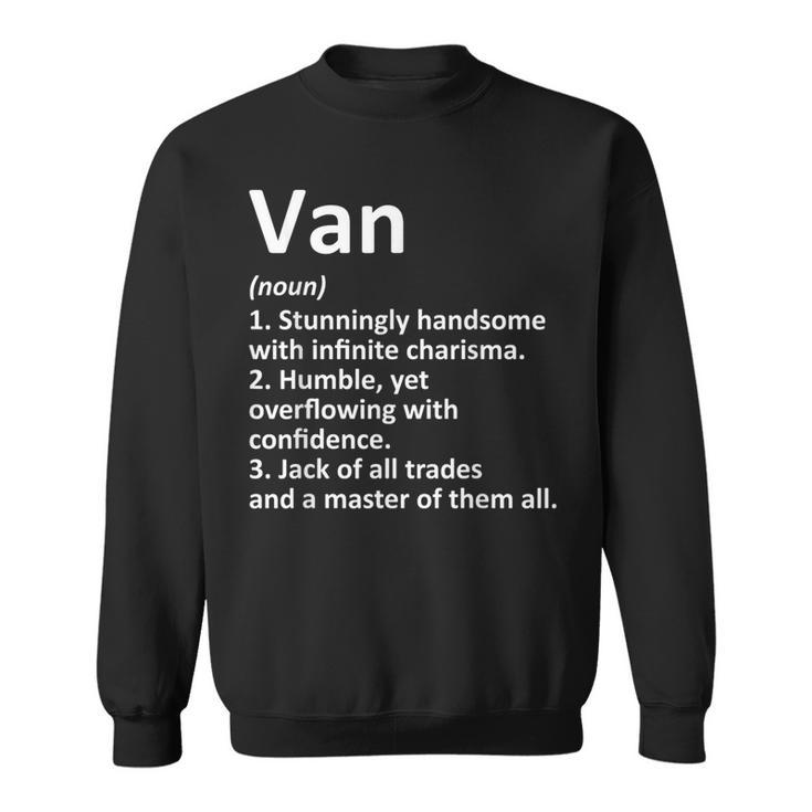 Van Definition Personalized Name Birthday Idea Sweatshirt