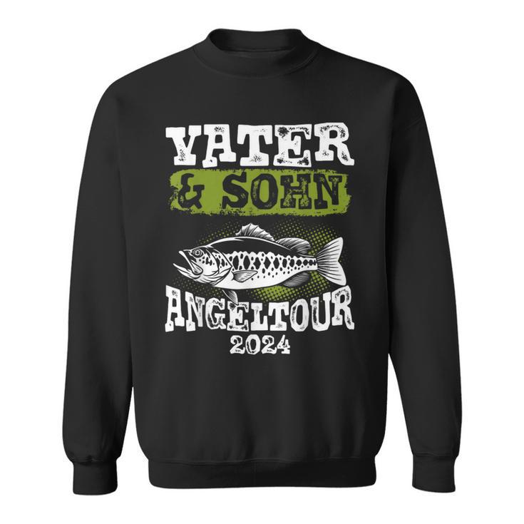 Vater & Sohn Angeltour 2024 Papa Angelnatertag Angler Sweatshirt