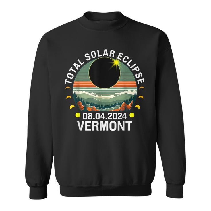 Vermont Eclipse 40824 America Total Solar Eclipse 2024 Vt Sweatshirt