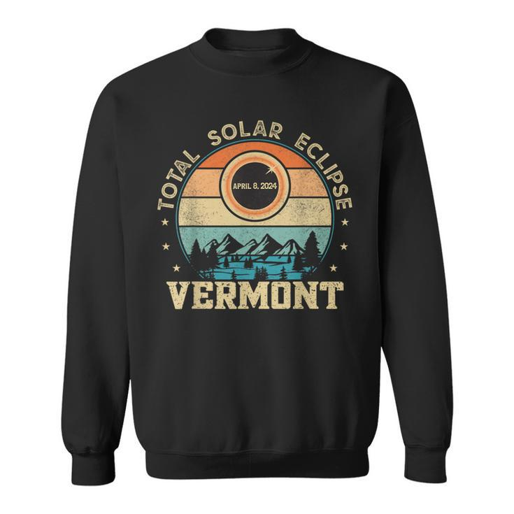 Vermont Total Solar Eclipse April 8Th 2024 Women Sweatshirt