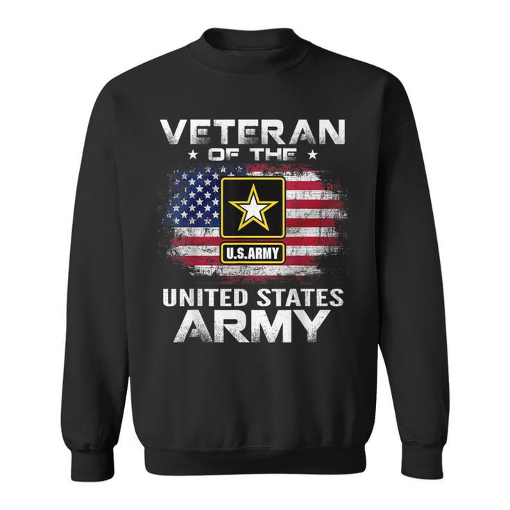 Veteran Of The United States Army With American Flag Sweatshirt