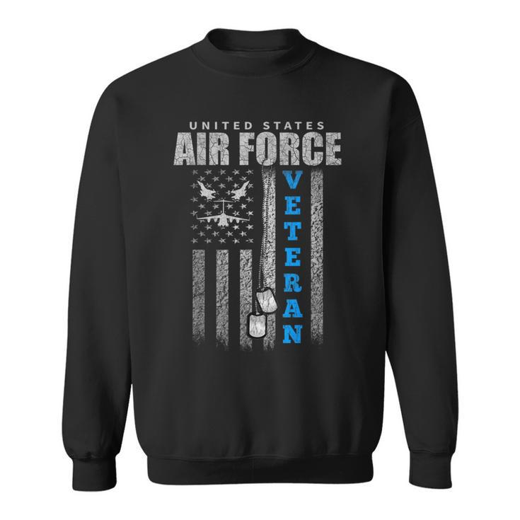 Veteran Of The Us Air Force Usa Flag Veterans Sweatshirt