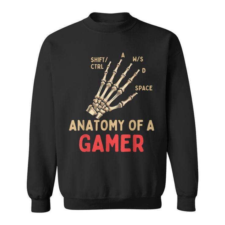 Video Games Gaming Anatomy Of A Gamer Sweatshirt