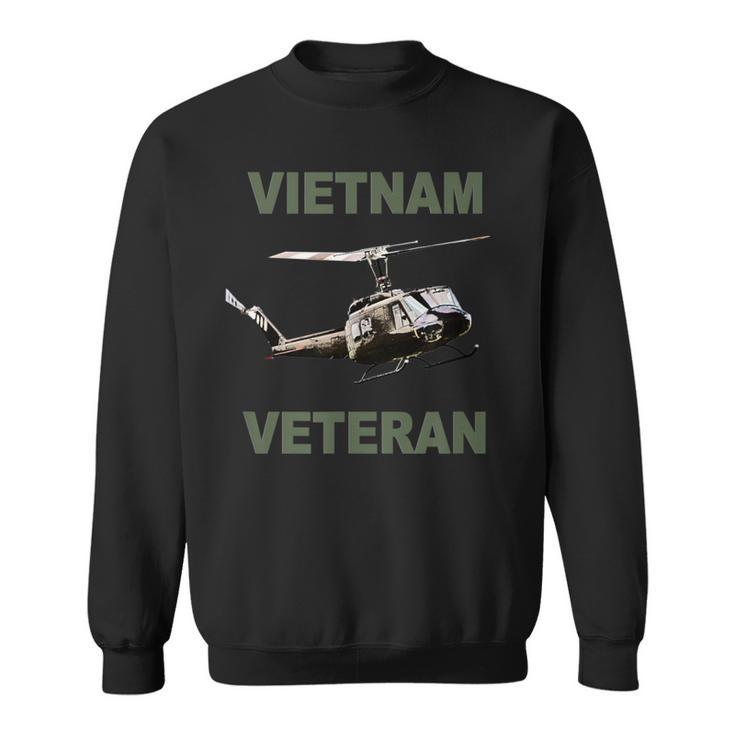 Vietnam Veteran Uh1 Huey Helicopter T Sweatshirt