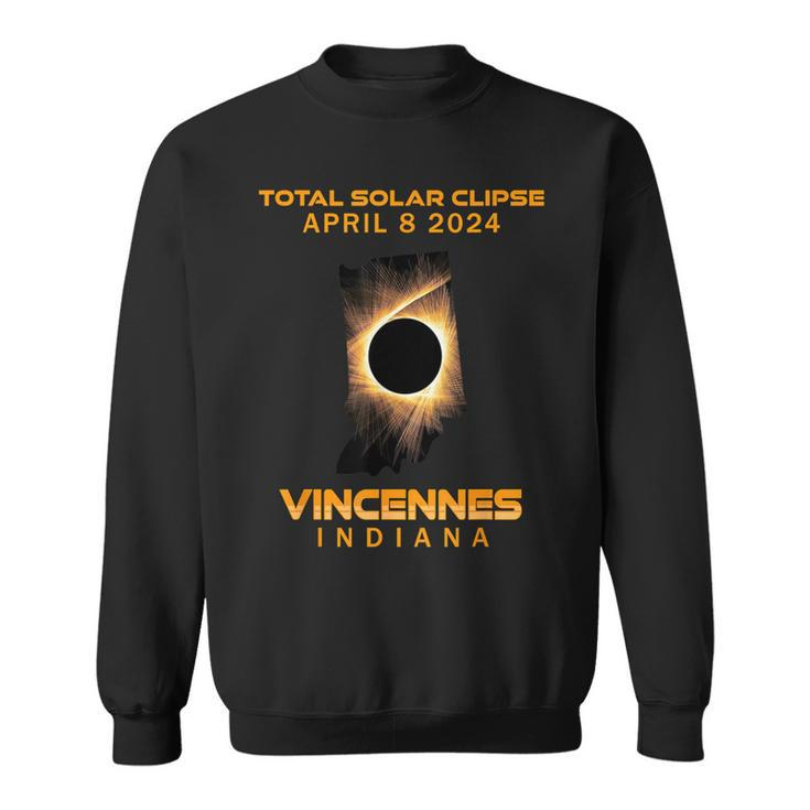Vincennes Indiana 2024 Total Solar Eclipse Sweatshirt