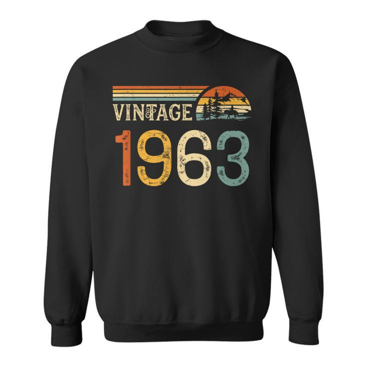 Vintage 1963 Birthday Retro Sweatshirt