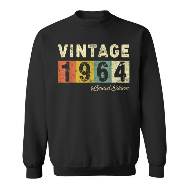 Vintage 1964 Retro Classic Style 60Th Birthday Born In 1964 Sweatshirt