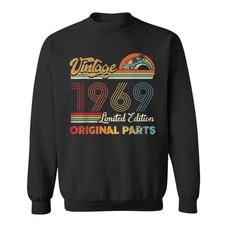 Vintage 1969 65Th Birthday Limited Edition Original Parts Sweatshirt