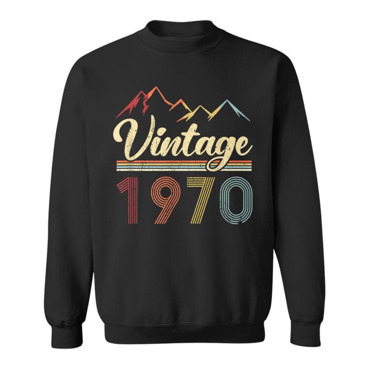 Vintage 1970 Retro Mountains 53Rd Birthday Sweatshirt