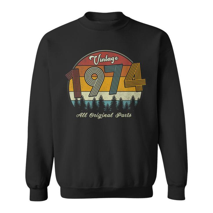 Vintage 1974 All Original Parts 46Th Birthday Sweatshirt