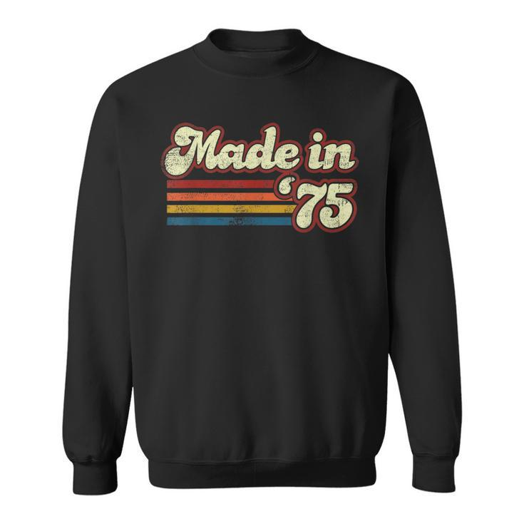 Vintage 1975 46Th Birthday Made In 1975 Born In 1975 Sweatshirt