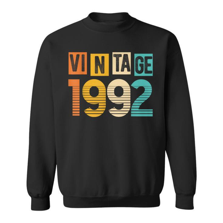 Vintage 1992 Retro Cassette Birthday Party Anniversary Sweatshirt