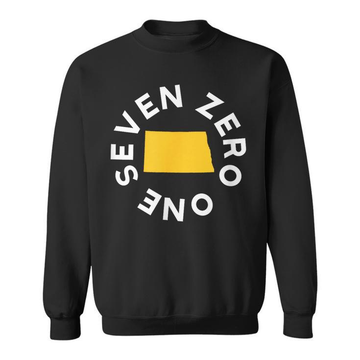 Vintage 701 Seven Zero One North Dakota Area Code Sweatshirt