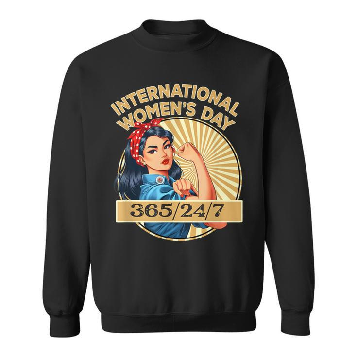 Vintage 8 March International Women's Day Asian American Sweatshirt