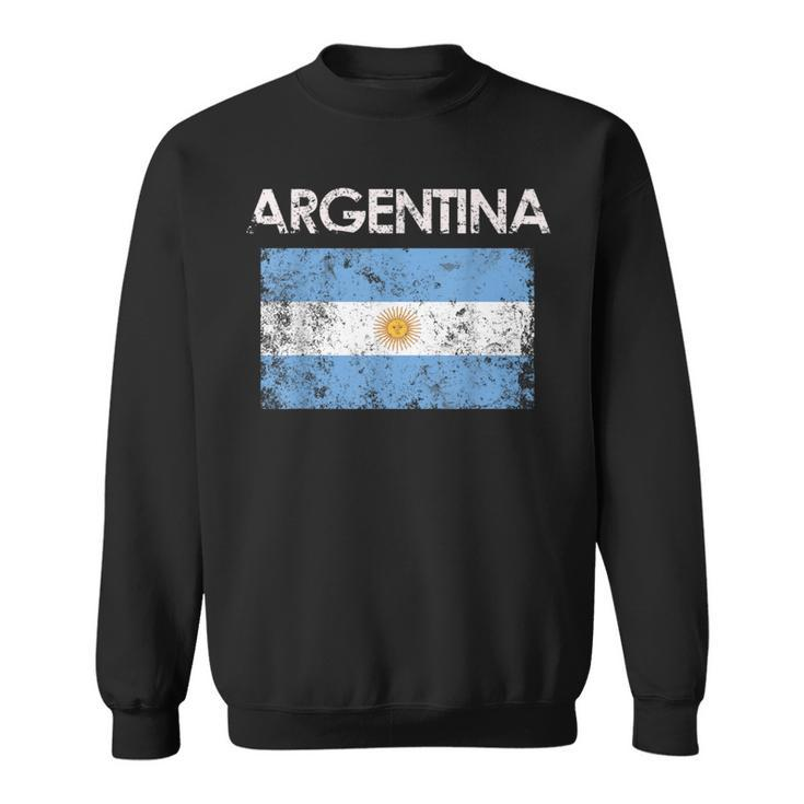Vintage Argentina Argentinian Flag Pride Sweatshirt