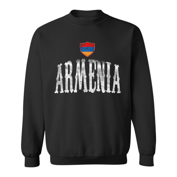 Vintage Armenia Flag Armenian Pride Sport Sweatshirt