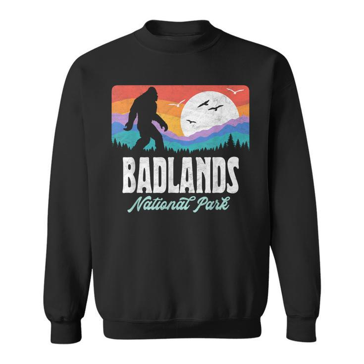 Vintage Badlands National Park Bigfoot Dakota Mountains Sweatshirt
