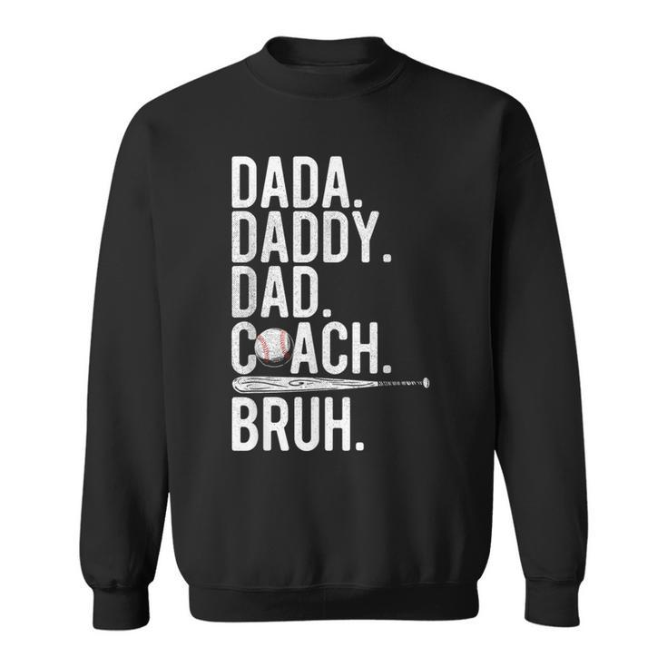 Vintage Baseball Coach Dad Fathers Day Family Humor Sweatshirt