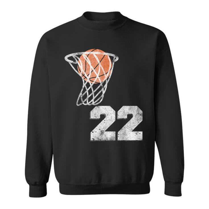 Vintage Basketball Jersey Number 22 Player Number Sweatshirt
