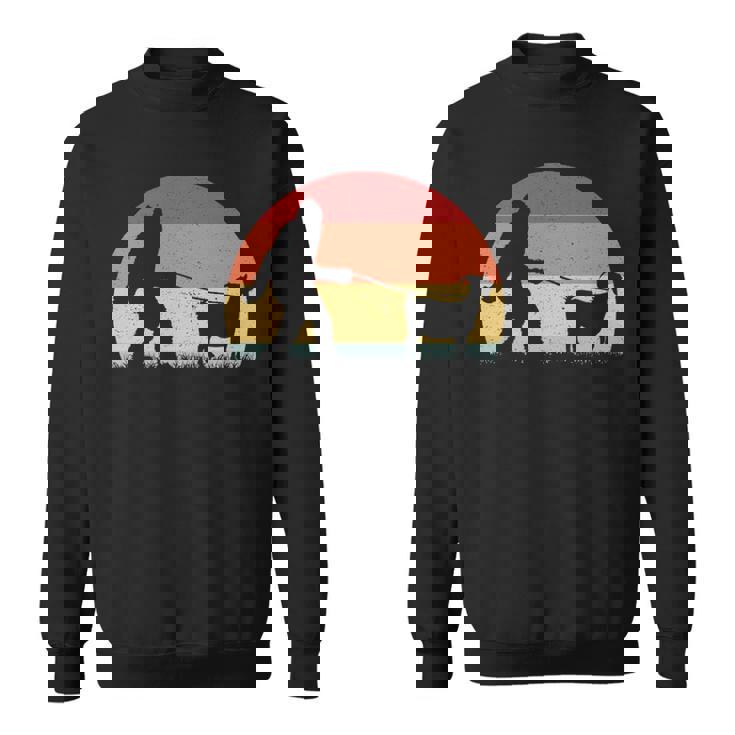 Vintage Bigfoot Walking Goat Sasquatch  Sweatshirt